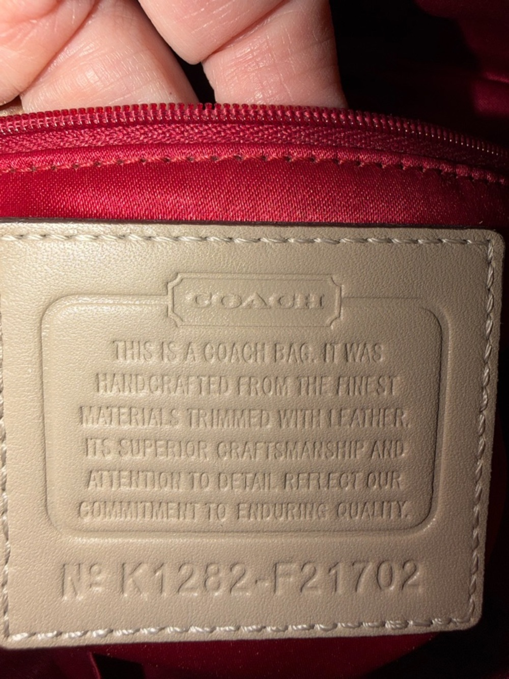 Coach Ashley Scarf Print in Signature Print Satchel with Beige Leather Trim - Picture 7 of 11